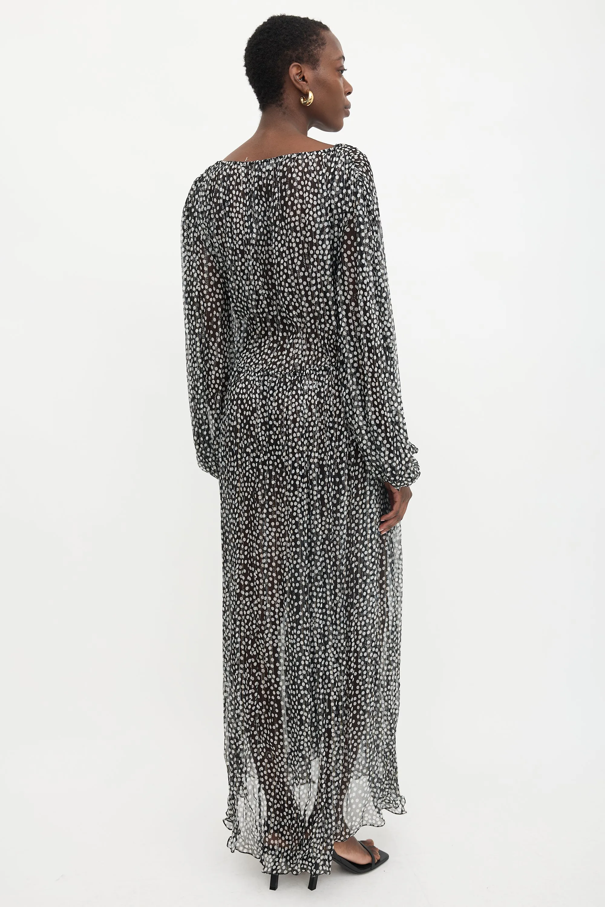 Silk Polka Dot Dress sold by VSP Consignment product image thumbnail 4