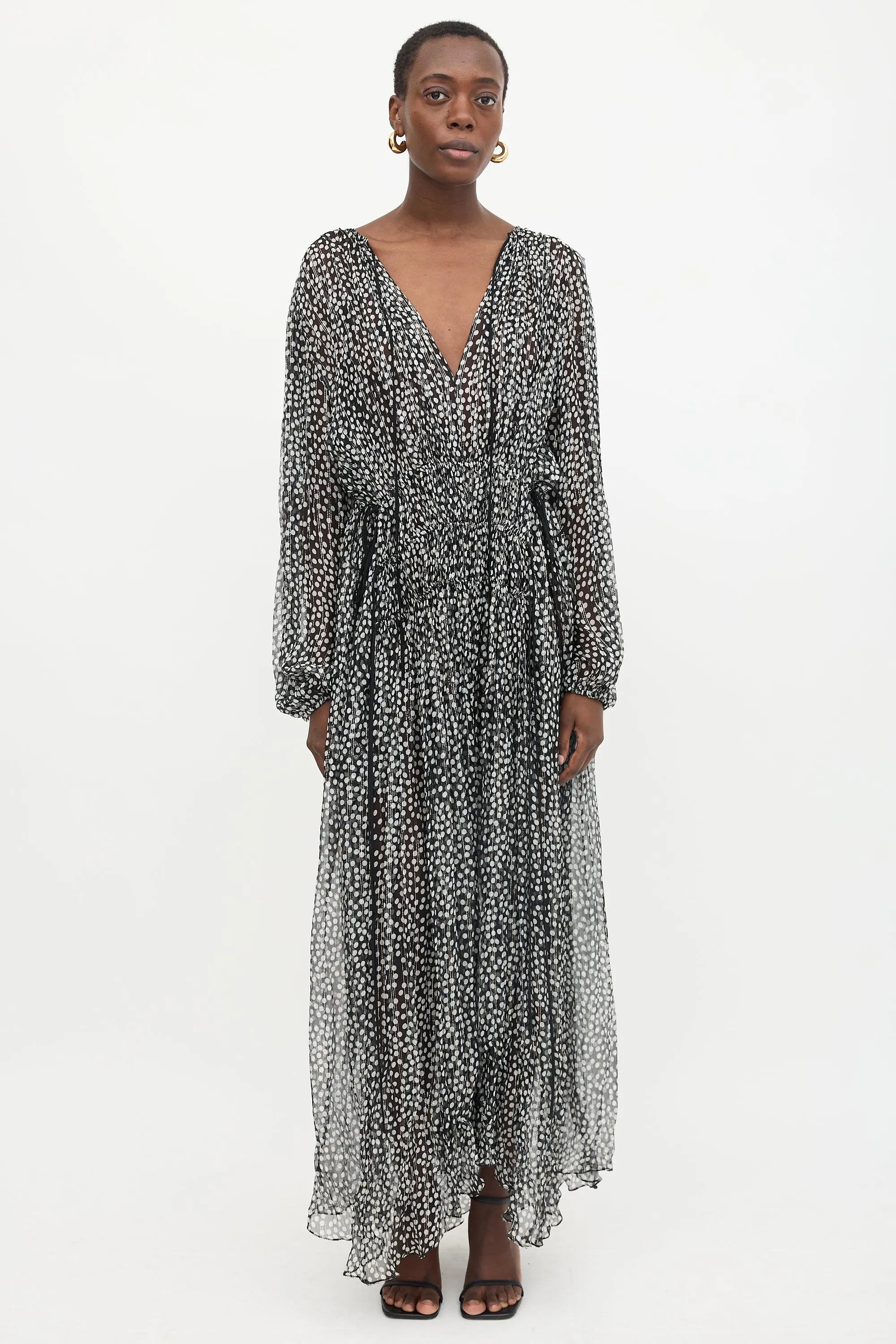 Silk Polka Dot Dress sold by VSP Consignment