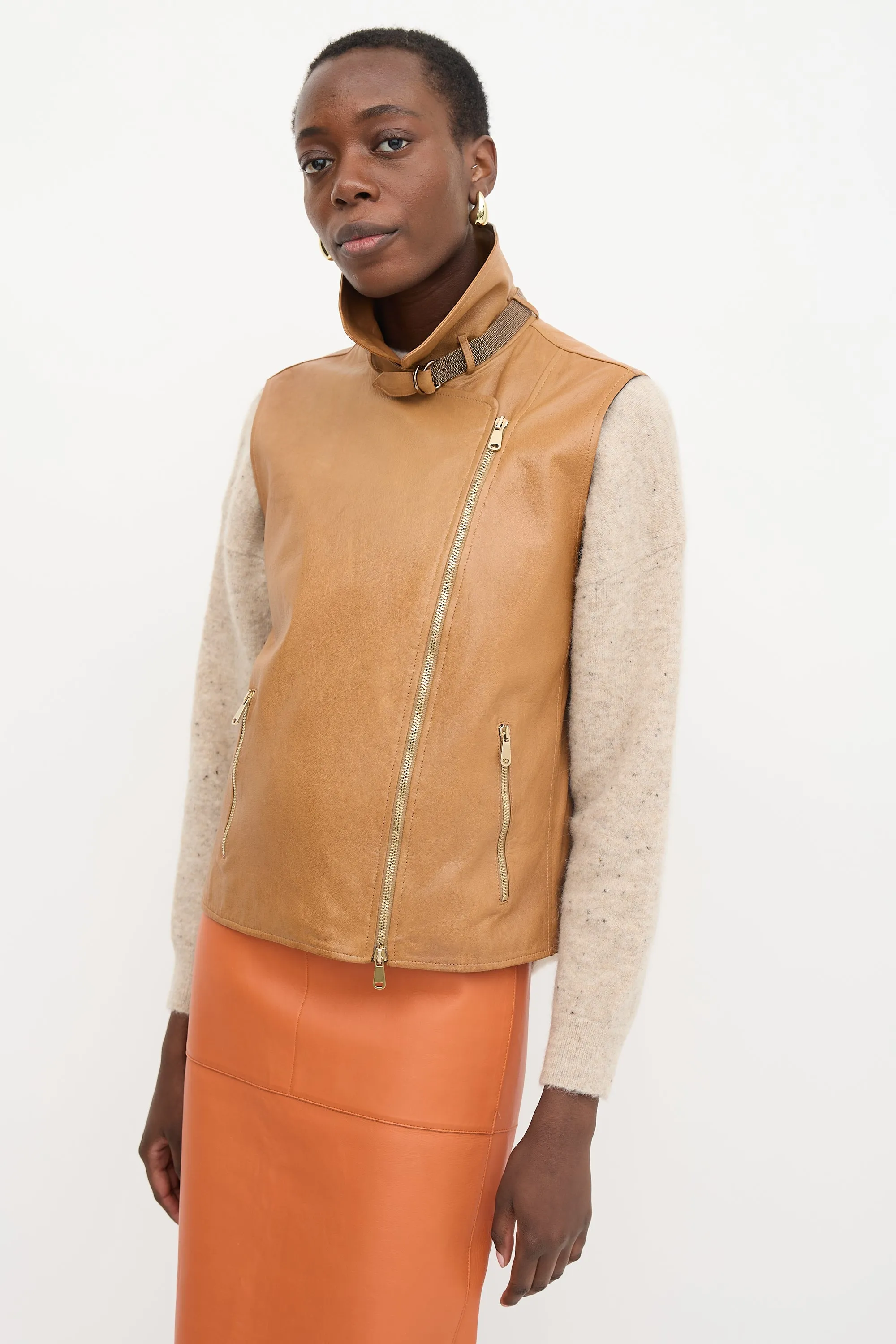 Leather Vest sold by VSP Consignment product image thumbnail 4