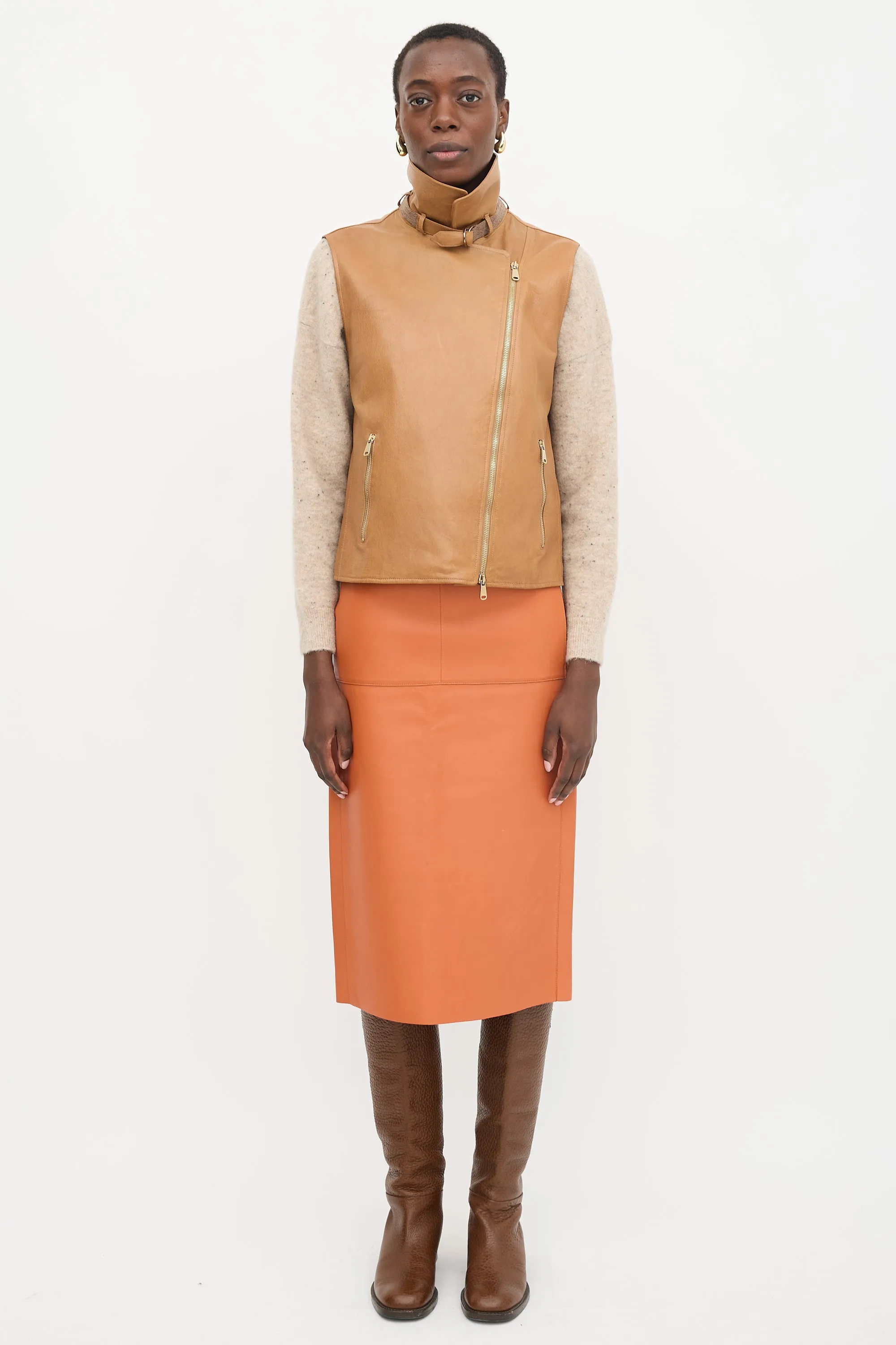 Leather Vest sold by VSP Consignment product image thumbnail 2