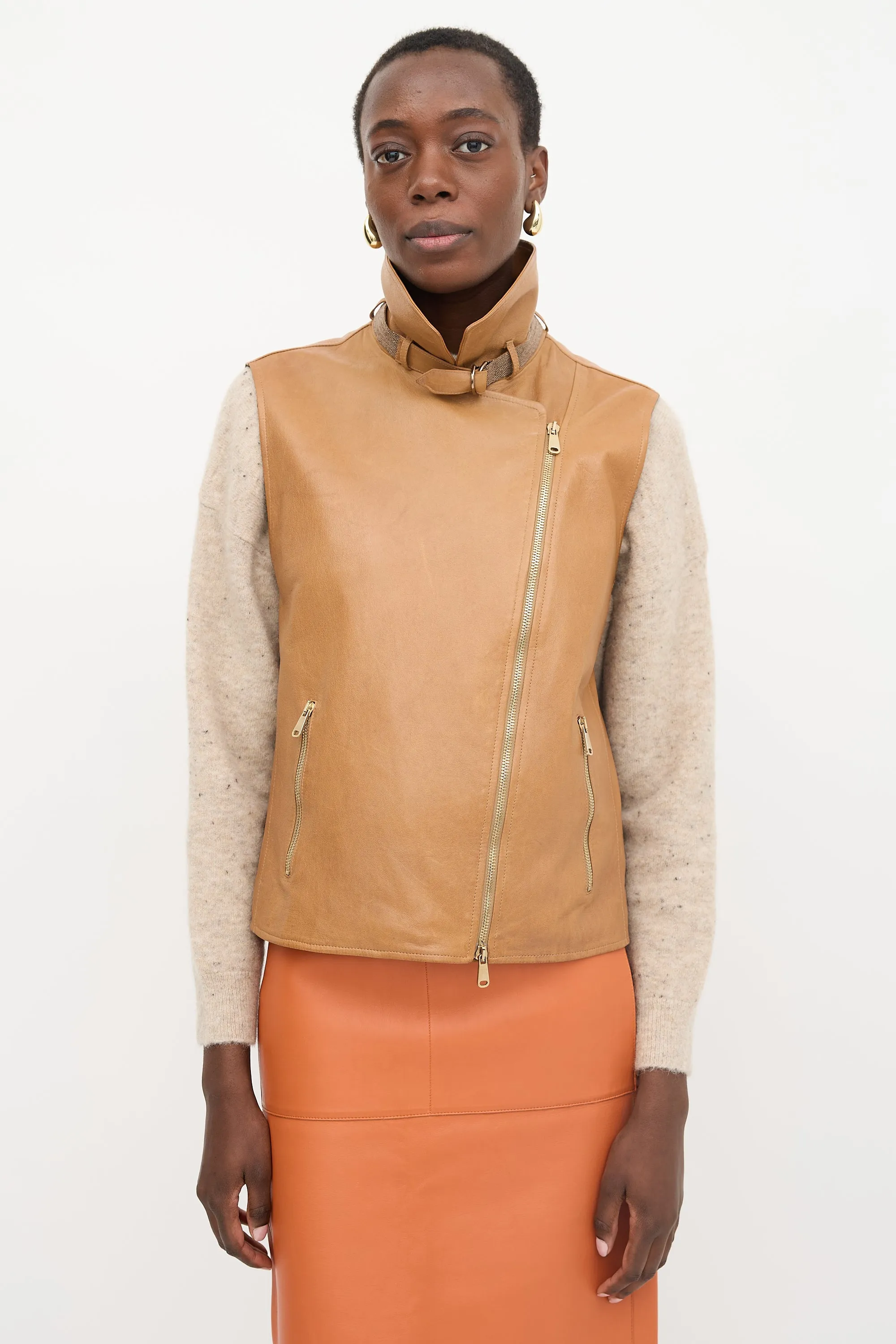 Leather Vest sold by VSP Consignment product image thumbnail 3