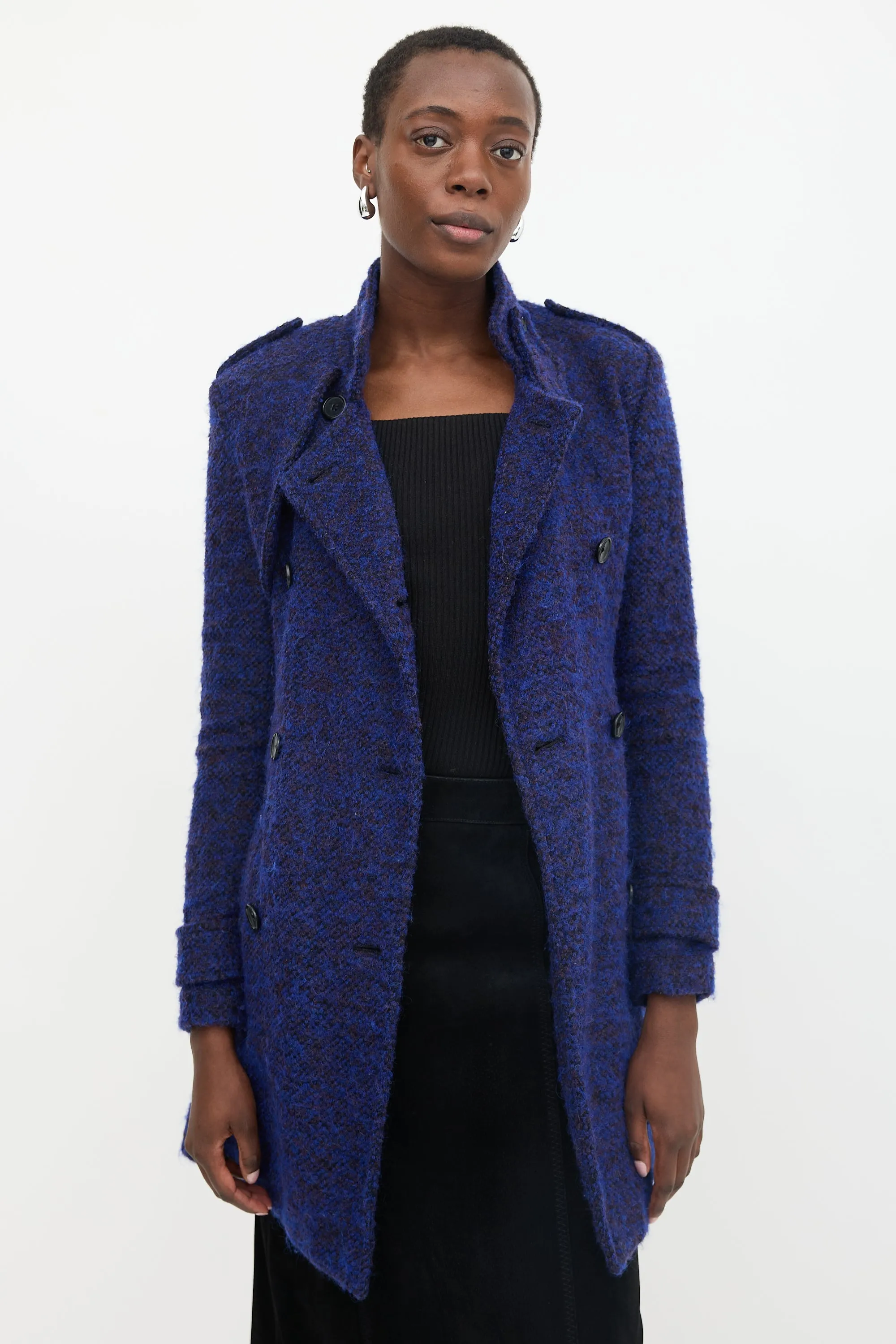 Tweed Double Breasted Coat sold by VSP Consignment product image thumbnail 5