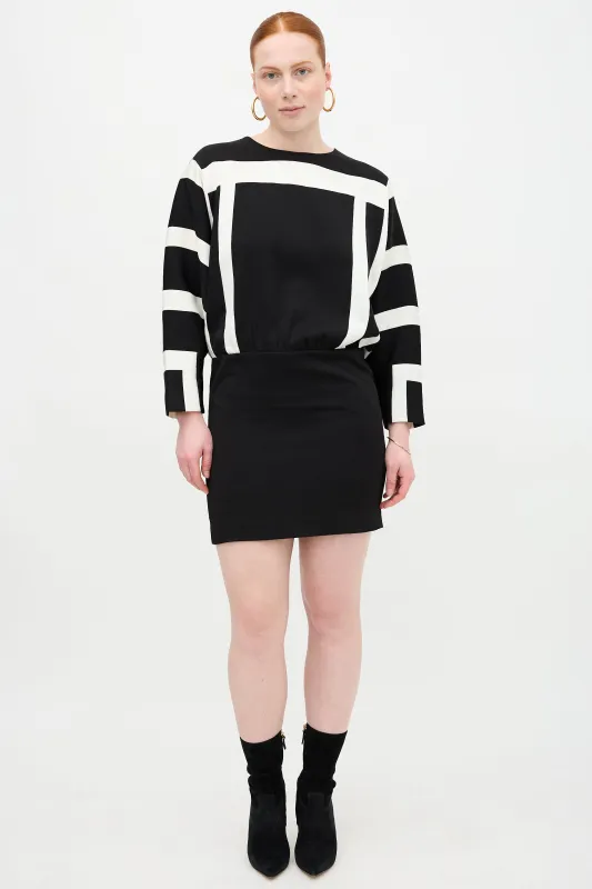 Monochrome Shift Dress sold by VSP Consignment