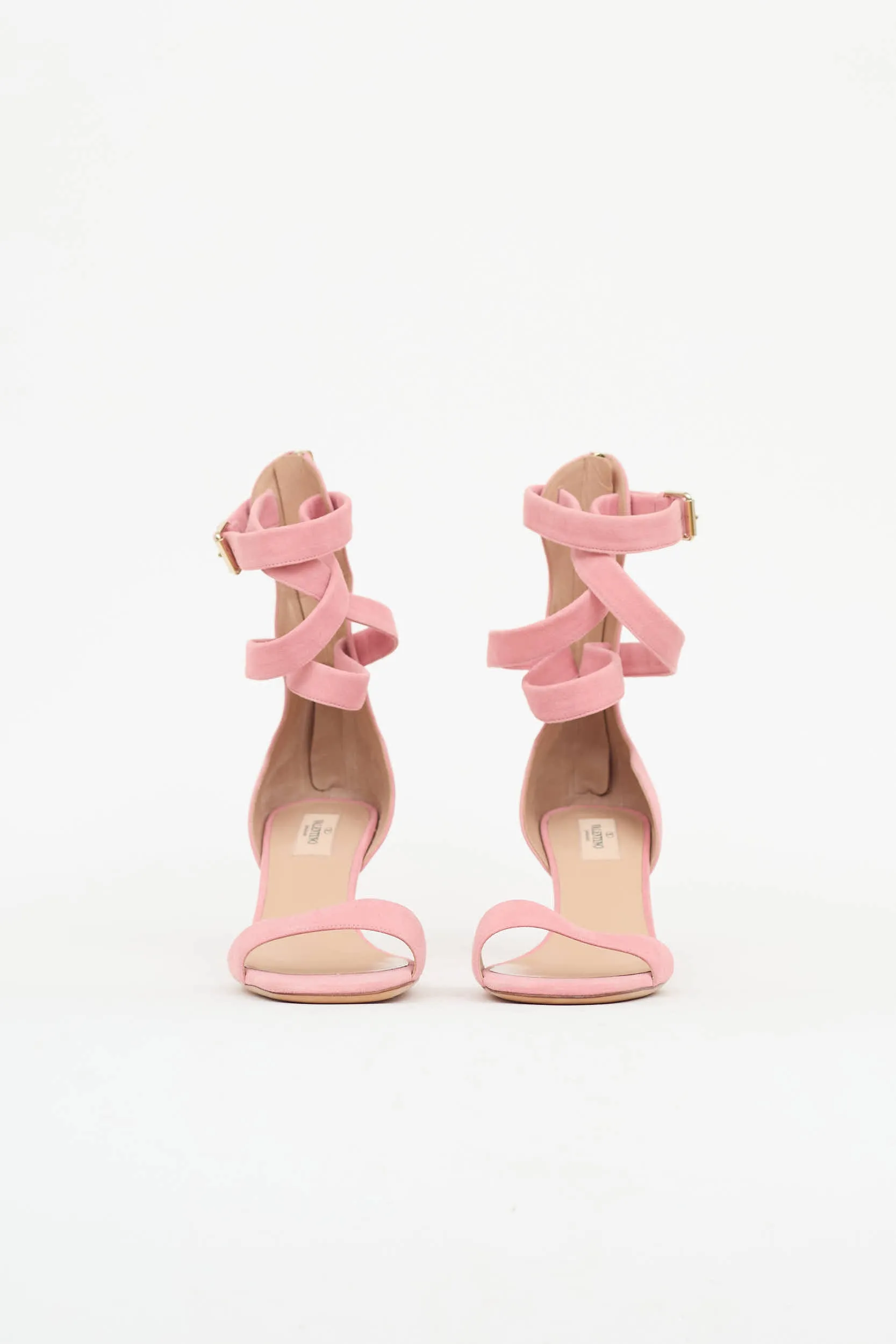 Suede Ankle Cage Sandals sold by VSP Consignment product image thumbnail 3