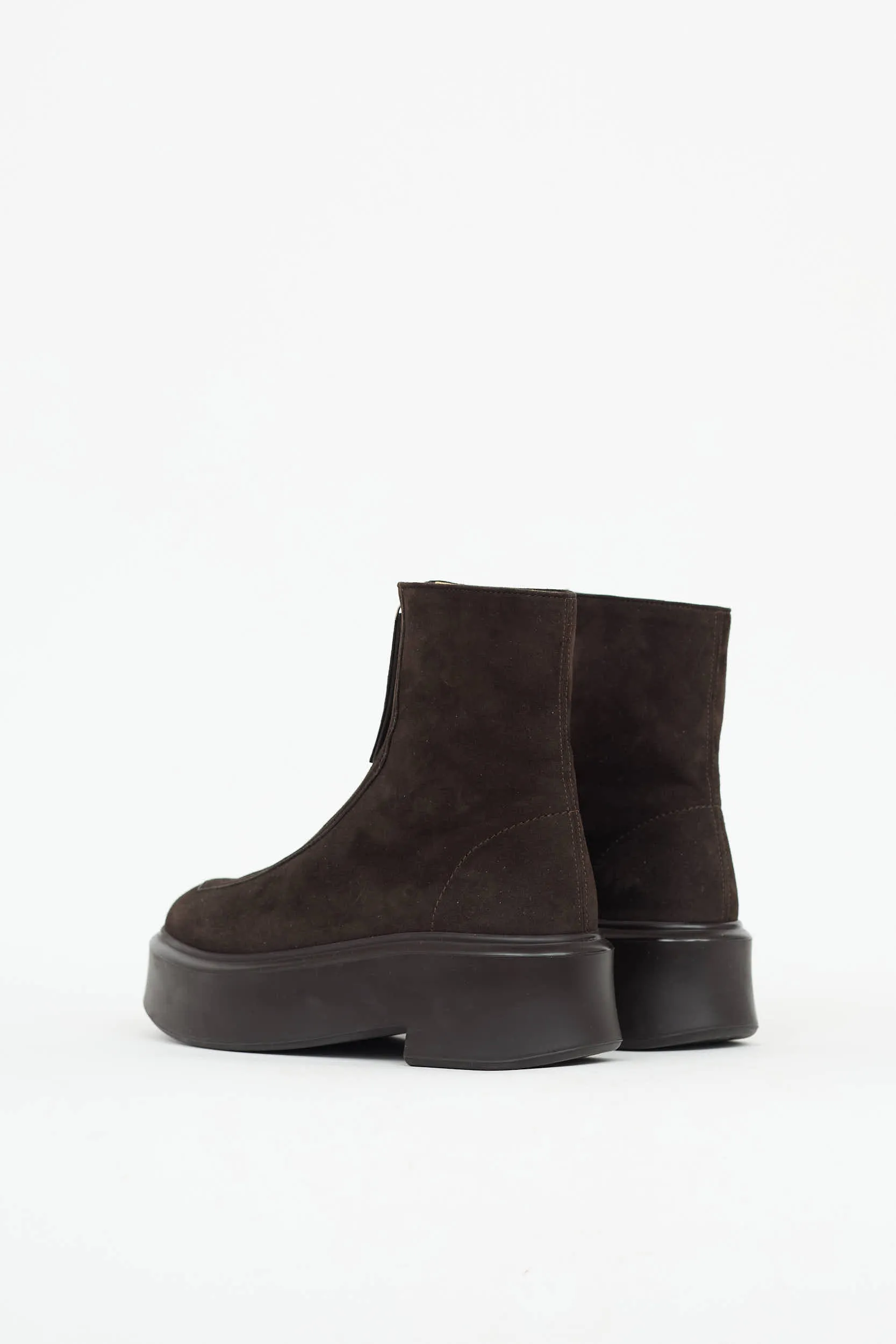 Suede Zipped Ankle Boot sold by VSP Consignment product image thumbnail 4
