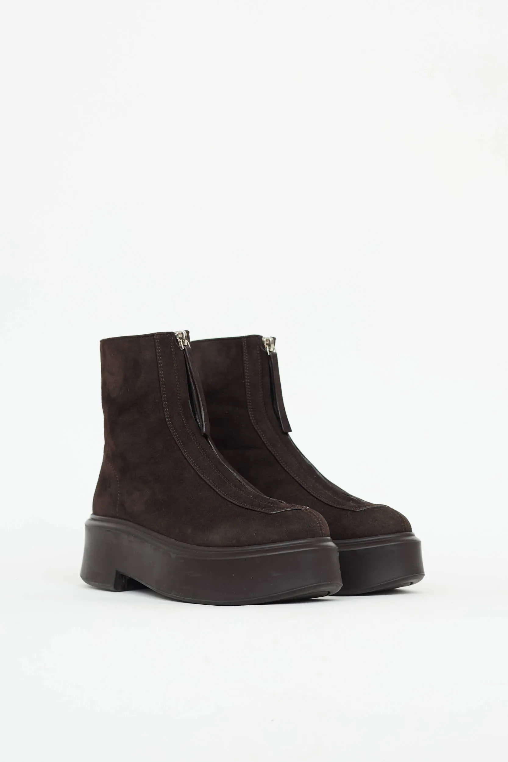 Suede Zipped Ankle Boot sold by VSP Consignment product image thumbnail 2