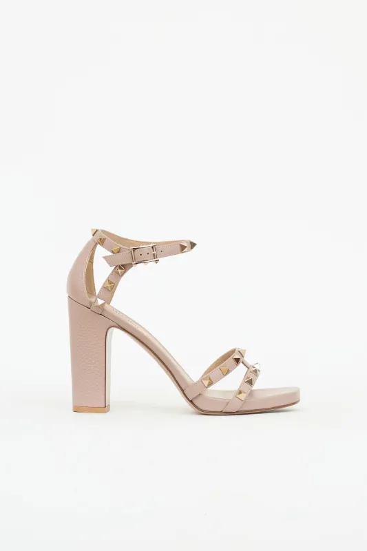 Rockstud Heeled Sandal made by Valentino