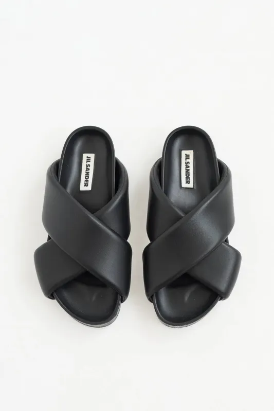 Leather Criss Cross Slide sold by VSP Consignment