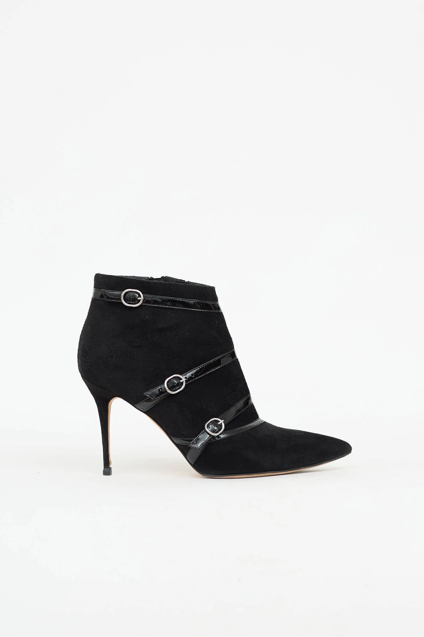 Suede Buckle Bootie sold by VSP Consignment