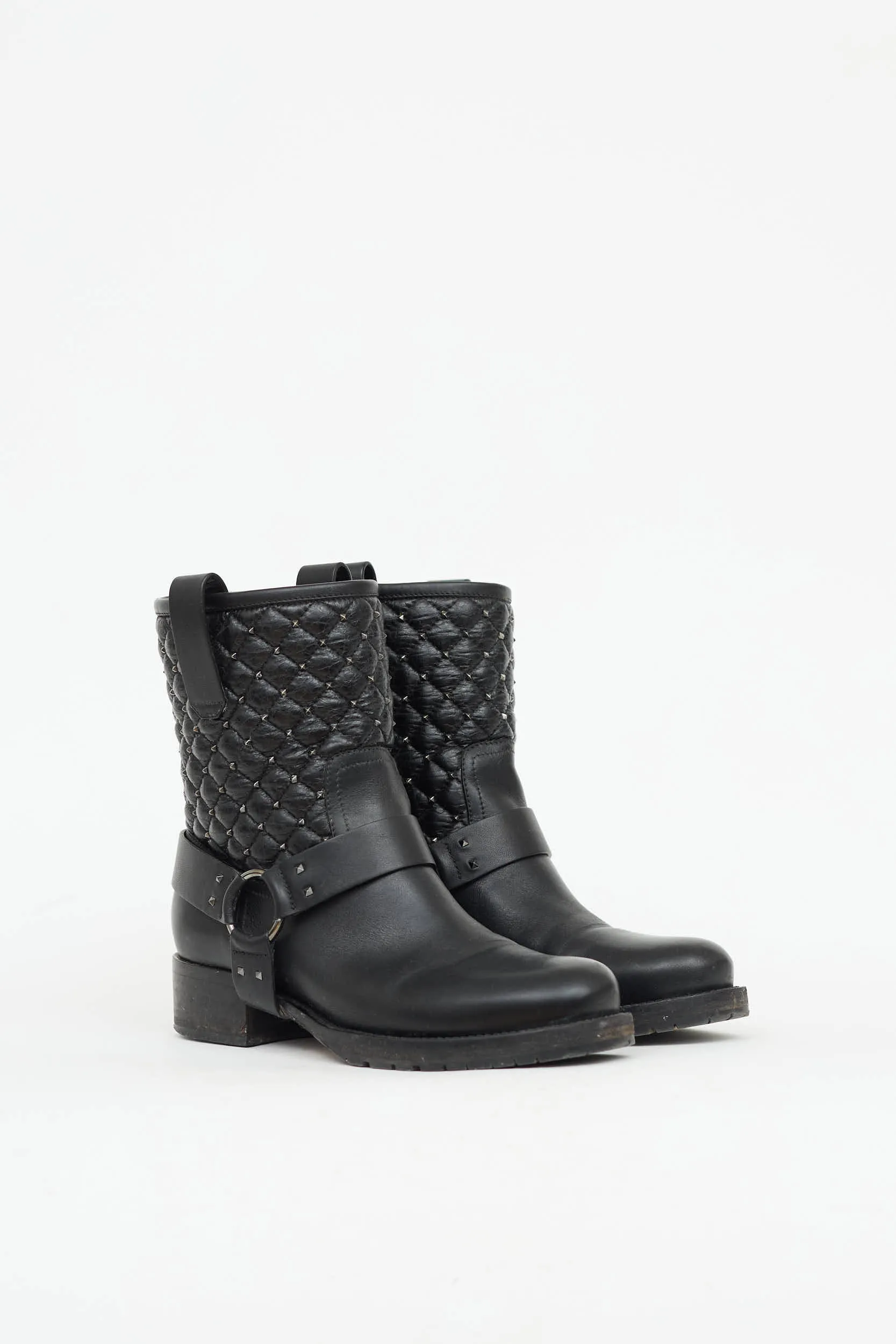 Quilted Rockstud Ankle Boot sold by VSP Consignment product image thumbnail 2