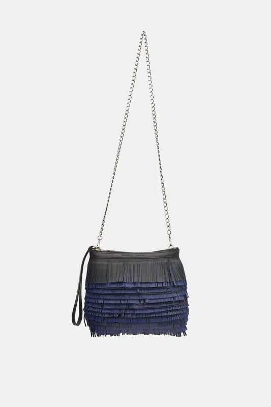SS 2015 Leather Glycine Fringe Clutch made by Proenza Schouler
