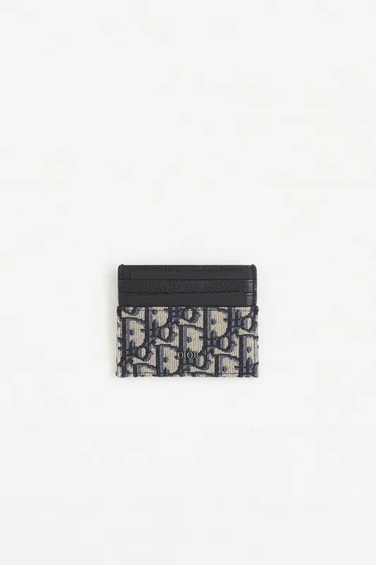 Oblique Jacquard Card Holder made by Dior