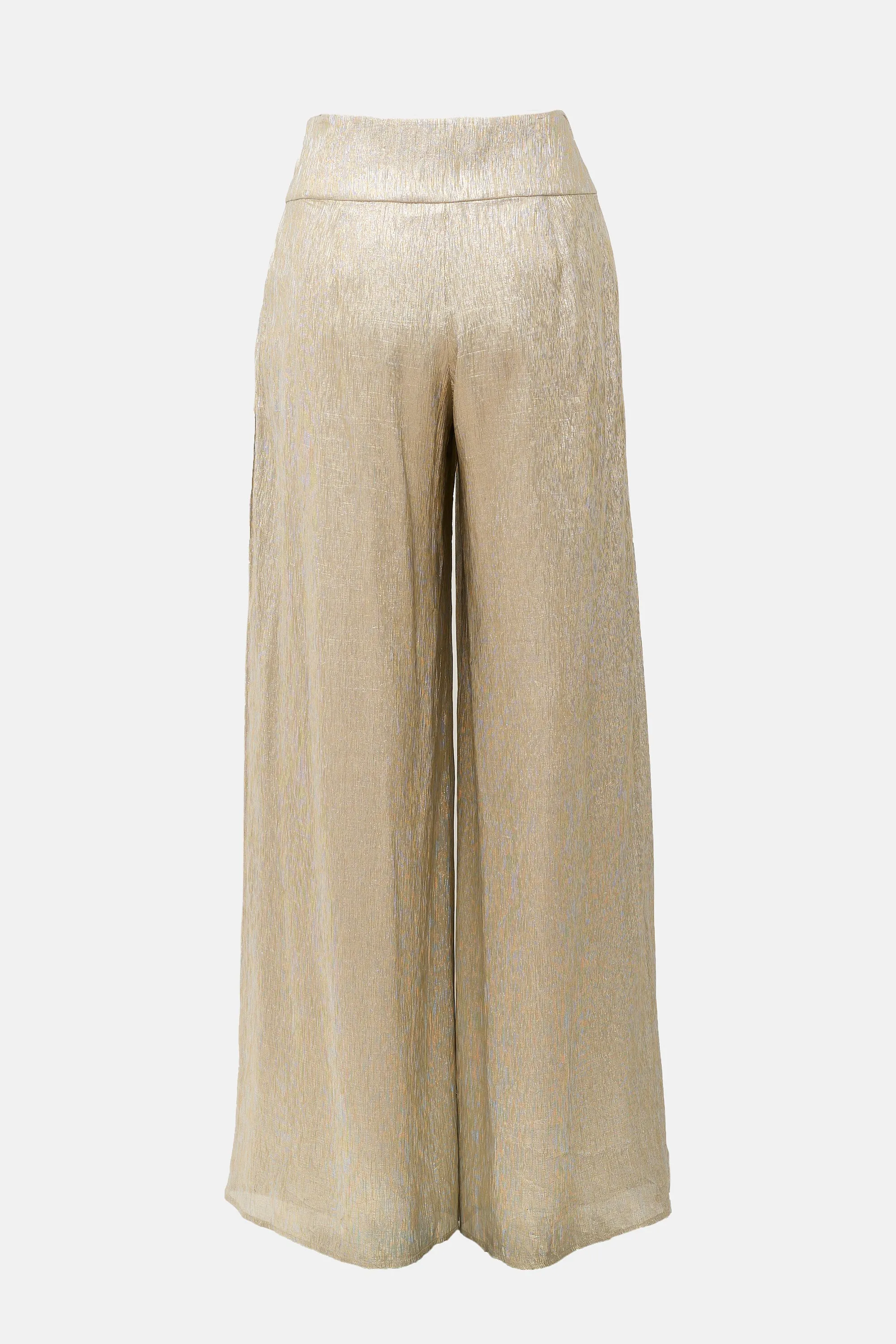Metallic Plisse Wide Leg Pant sold by VSP Consignment product image thumbnail 2