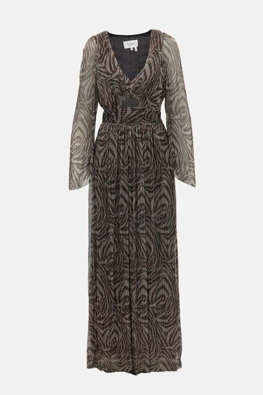 Metallic Plisse Gaelle Dress made by VSP Consignment