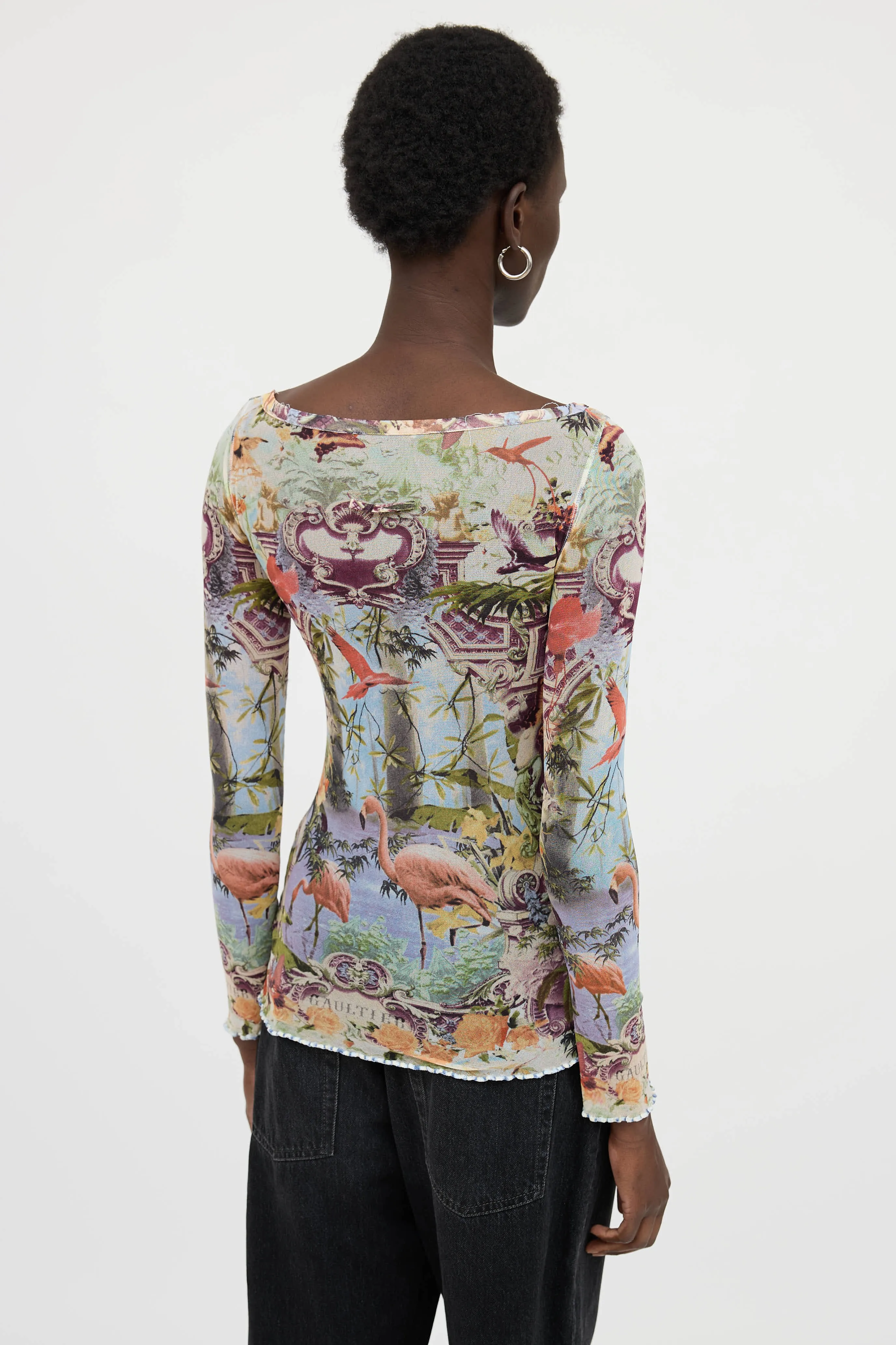 C. 2003 Graphic Mesh Top sold by VSP Consignment product image thumbnail 3