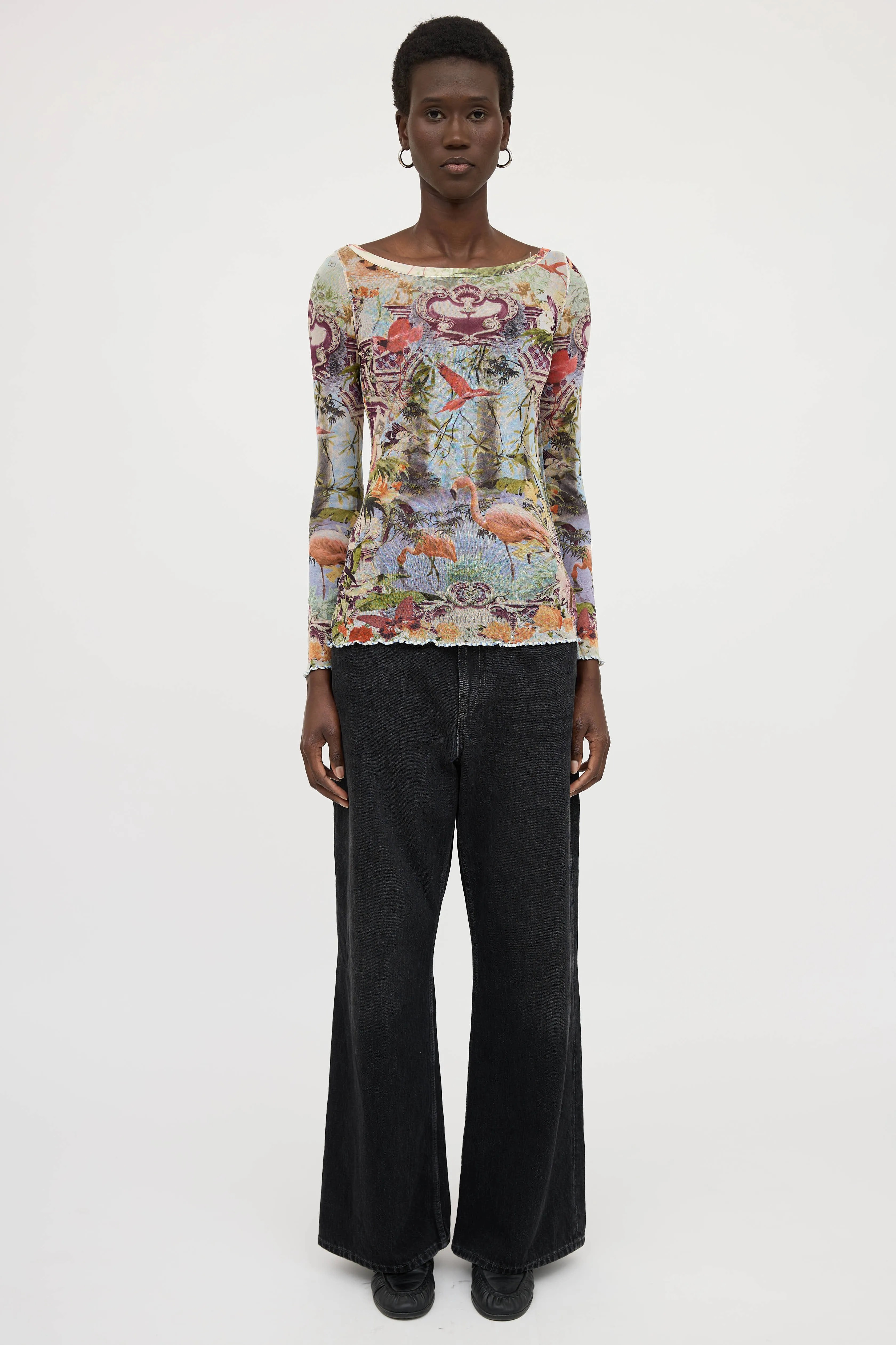 C. 2003 Graphic Mesh Top sold by VSP Consignment product image thumbnail 5