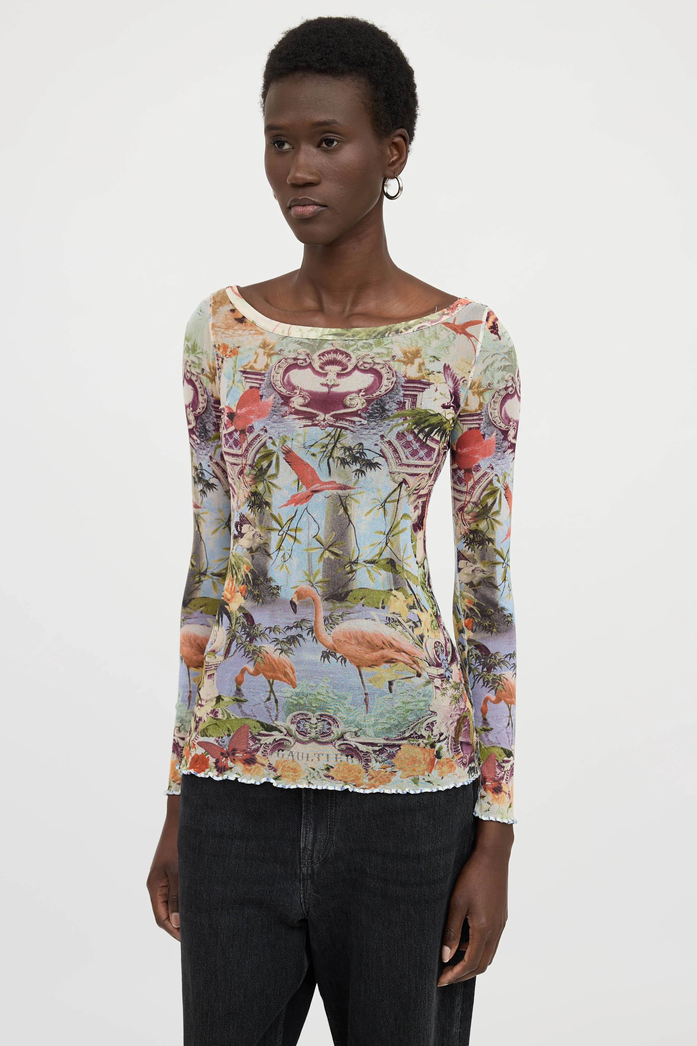 C. 2003 Graphic Mesh Top sold by VSP Consignment product image thumbnail 2