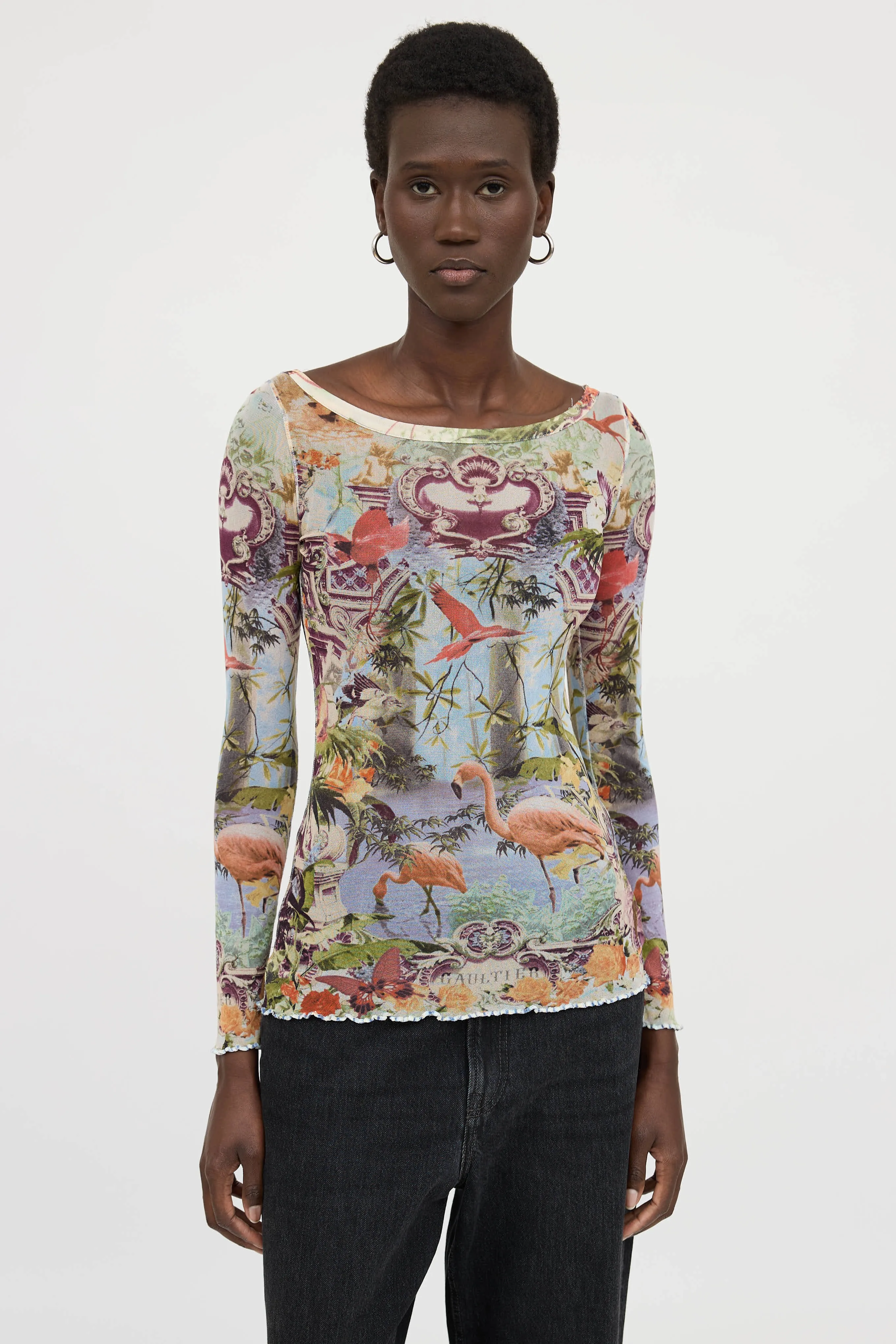 C. 2003 Graphic Mesh Top sold by VSP Consignment