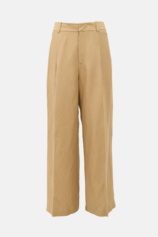 Pleated Wide Leg Trouser made by Smythe