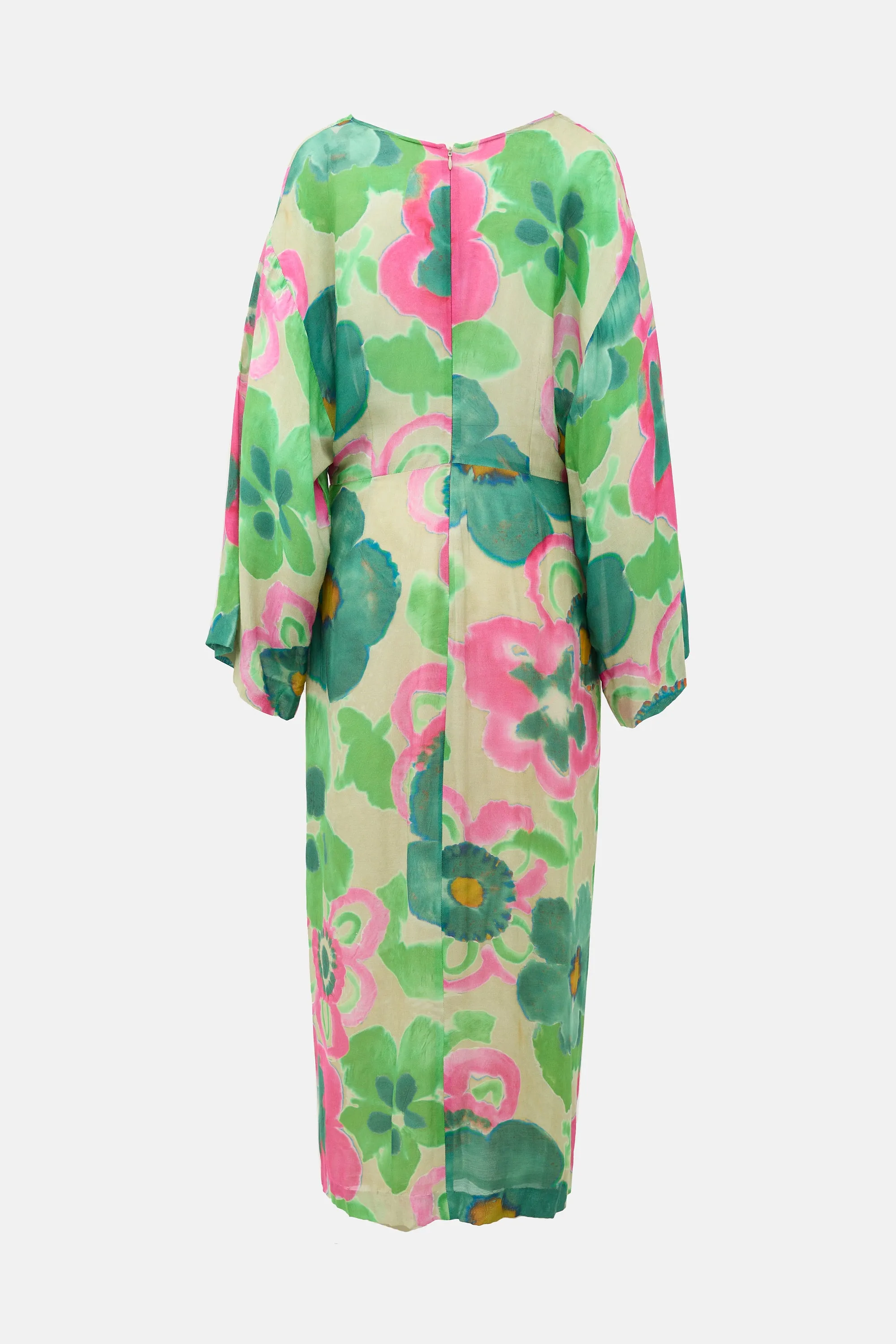 Abstract Floral Twist Dress sold by VSP Consignment product image thumbnail 2