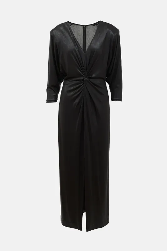 Metallic Twisted Dress made by Smythe