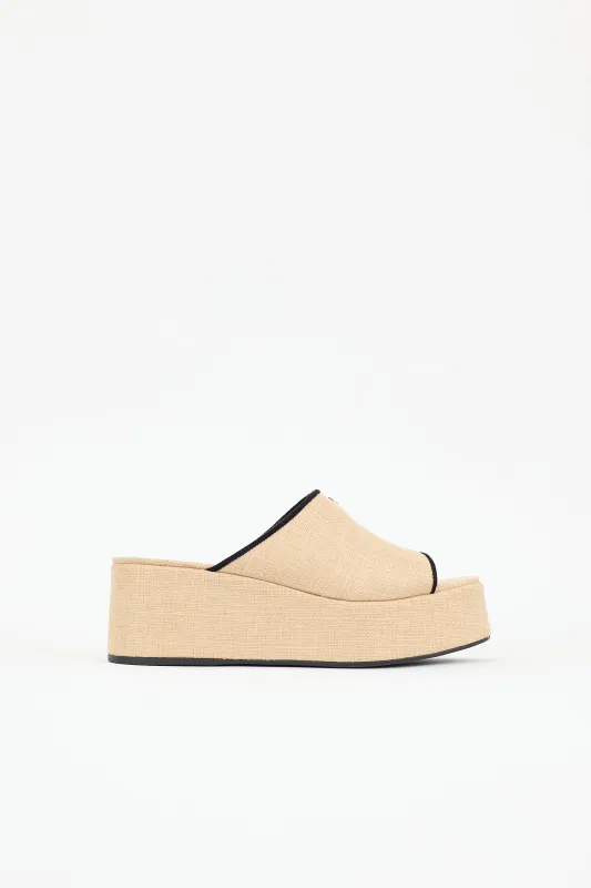 Raffia Charli Mule sold by VSP Consignment