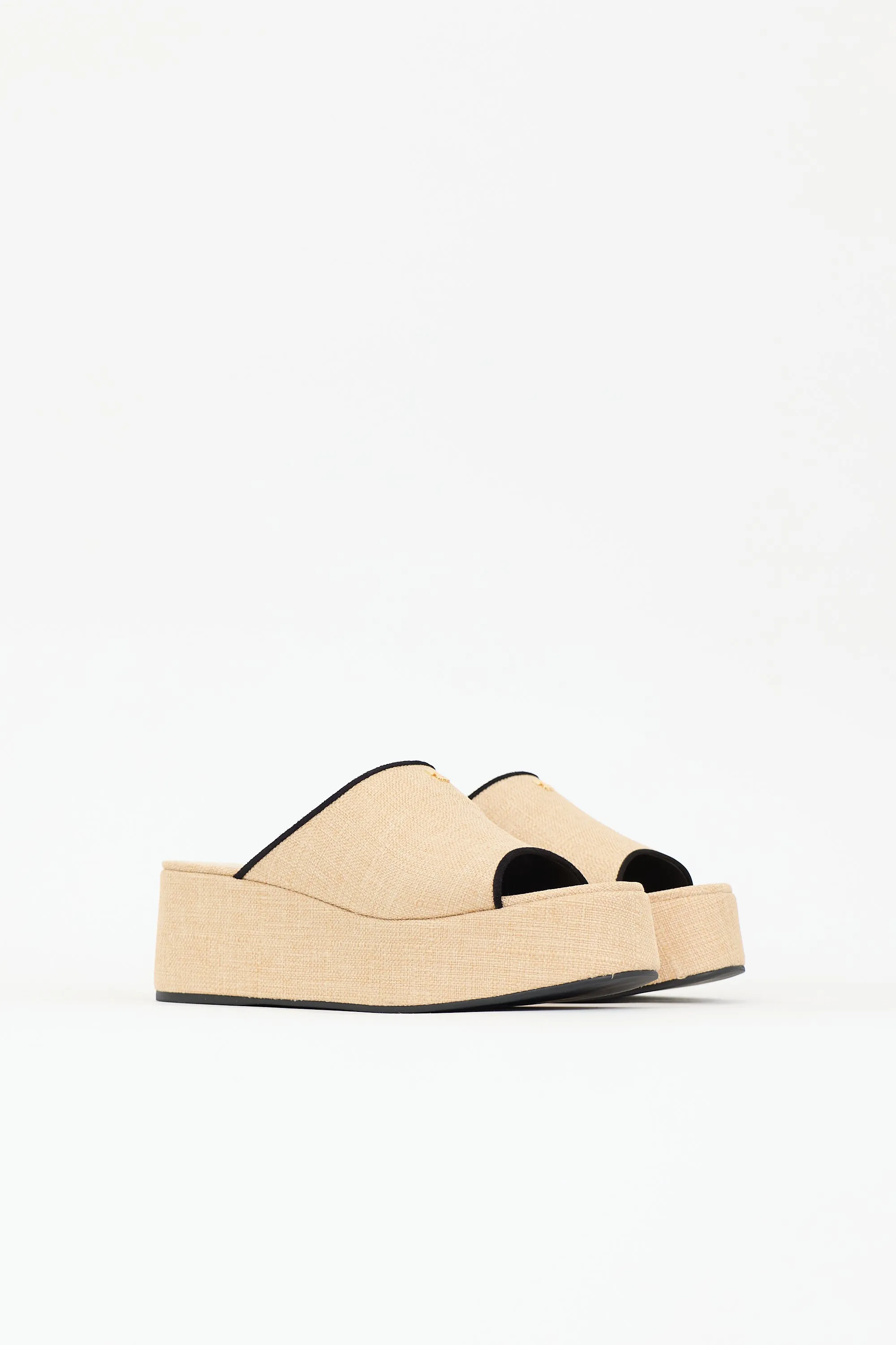 Raffia Charli Mule sold by VSP Consignment product image thumbnail 2