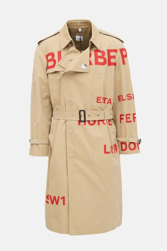 X Gosha Rubchinskiy 2018 Logo Trench Coat made by Burberry