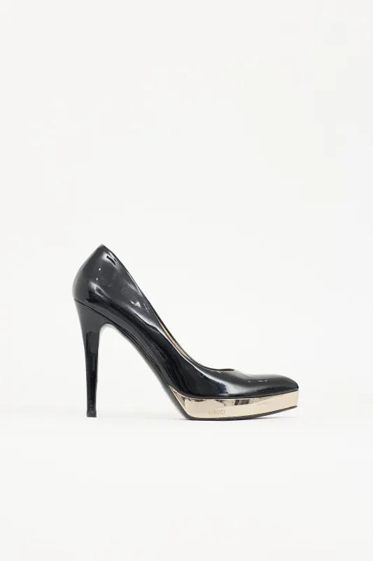 Patent Platform Pump made by Gucci