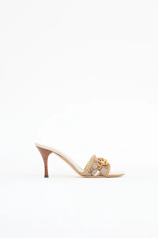 Monogram Whipstitch Mule made by Gucci