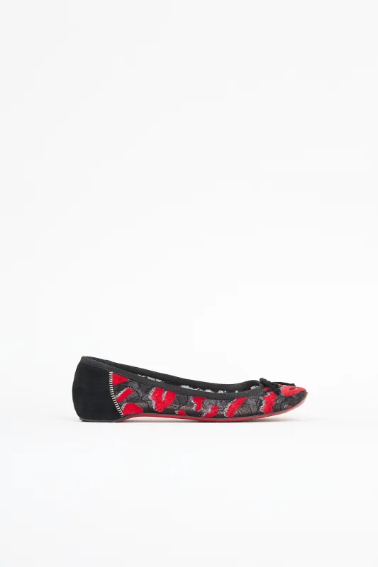 Pattern Lace Flat made by Christian Louboutin
