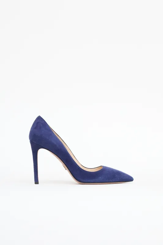 Suede Pointed Toe Pump sold by VSP Consignment