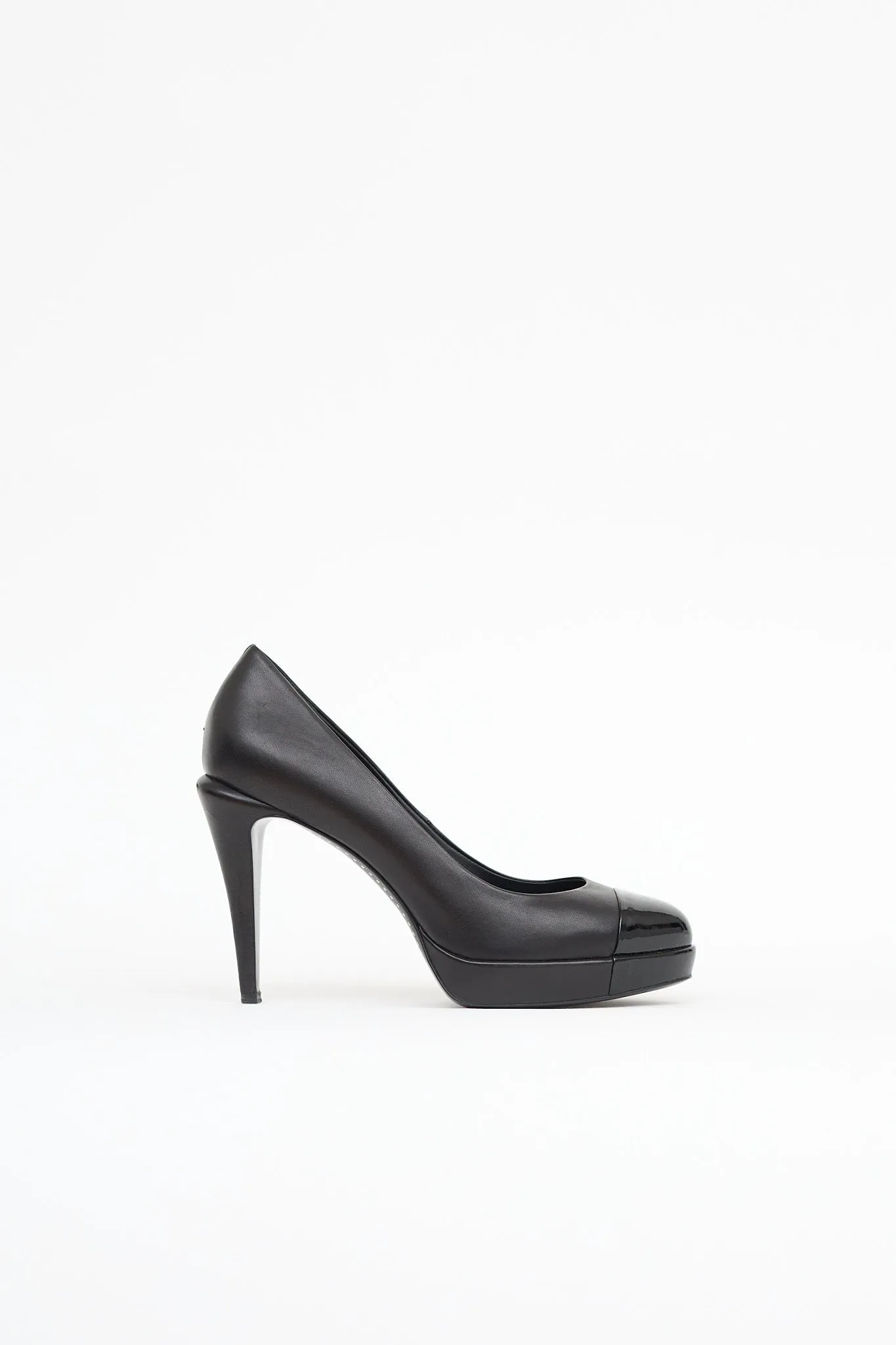 Cap Toe Platform Pump sold by VSP Consignment
