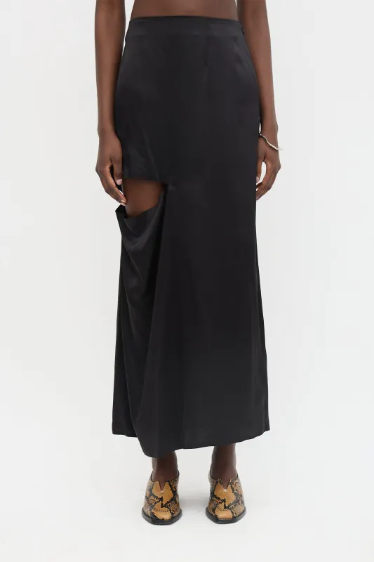 Silk Satin Cut Out Skirt made by J.W. Anderson