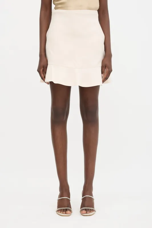 Flounce Hem Mini Skirt made by Valentino