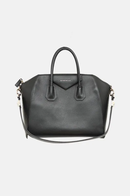 Leather Medium Antigona Bag made by Givenchy