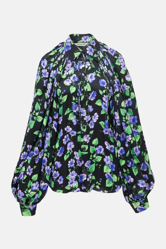 FW 2020 Silk Floral Blouse made by Balenciaga