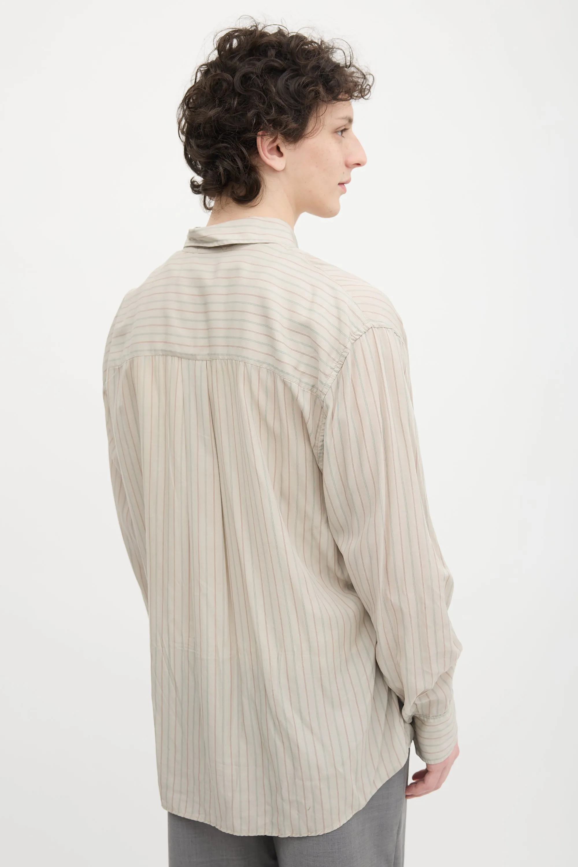 Above Pinstripe Shirt sold by VSP Consignment product image thumbnail 4