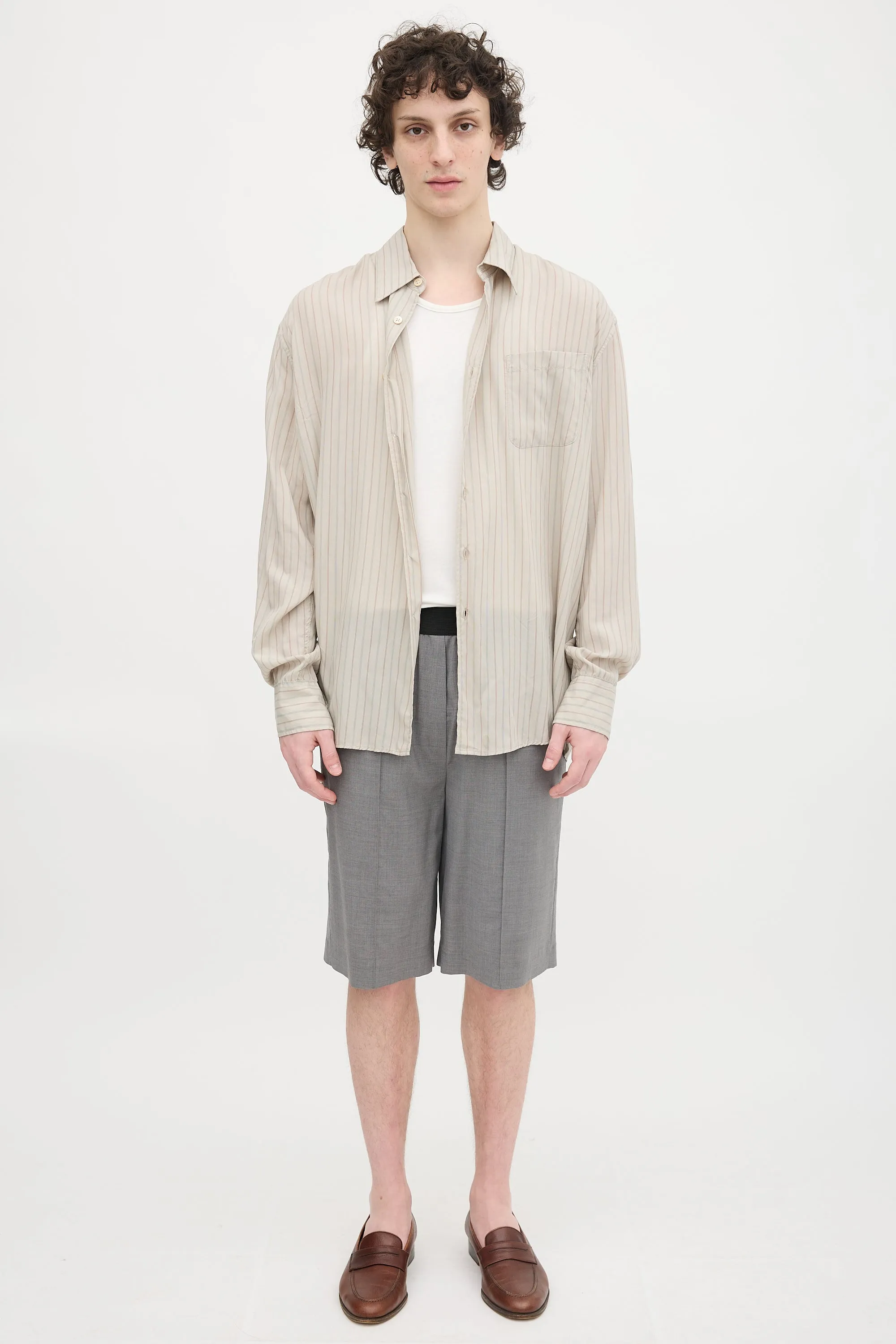 Above Pinstripe Shirt sold by VSP Consignment product image thumbnail 2