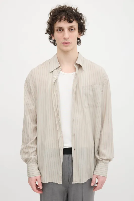 Above Pinstripe Shirt sold by VSP Consignment