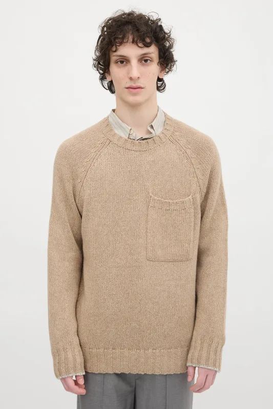 Wool Pocket Sweater made by Brunello Cucinelli