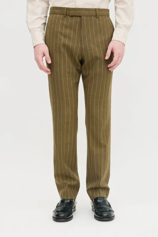 Wool Stripe Trouser made by Gucci