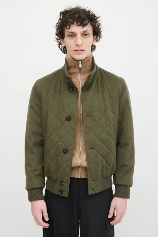 Reversible Bomber Jacket made by Loro Piana