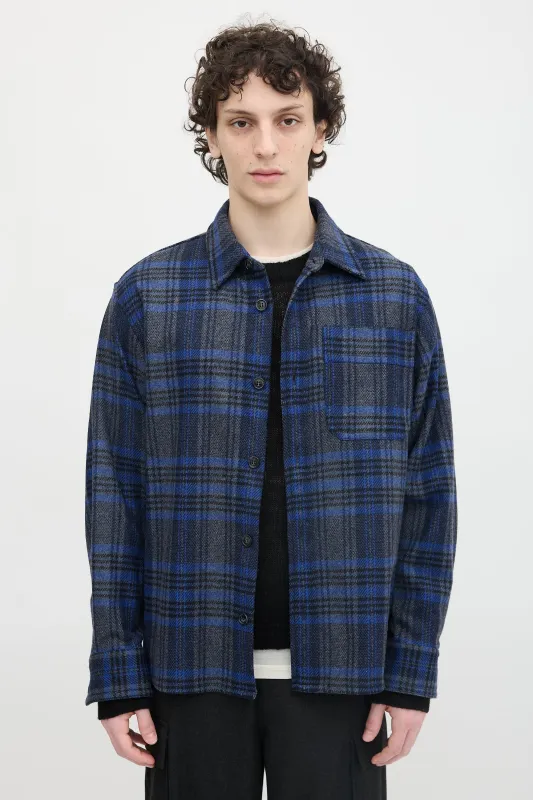 Wool Plaid Shirt made by A.P.C.