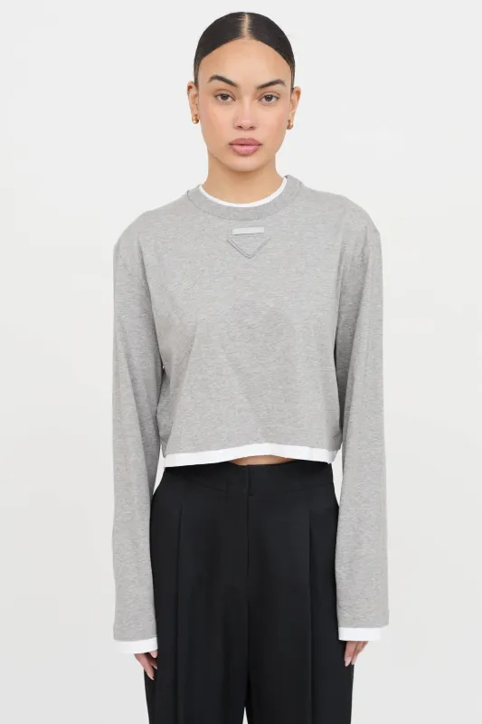 Layered Jersey Top made by Prada