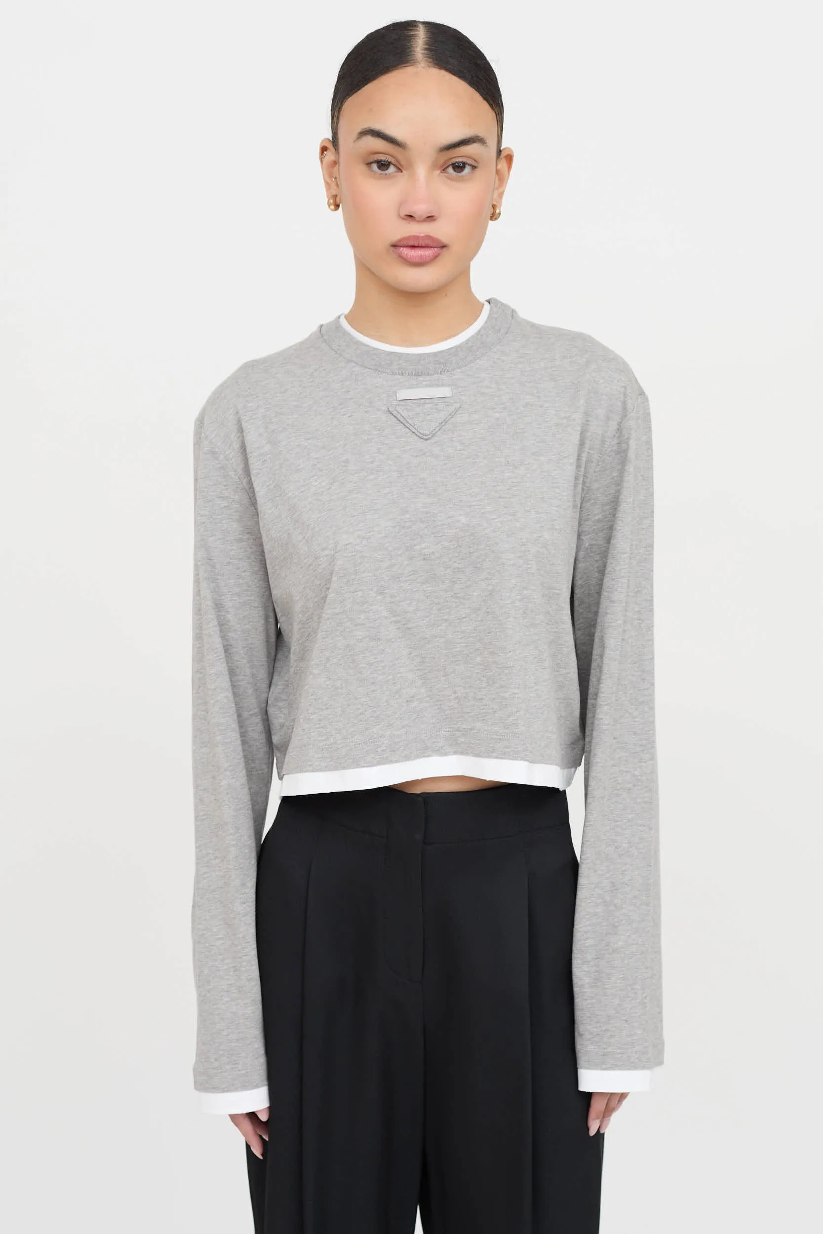 Layered Jersey Top sold by VSP Consignment