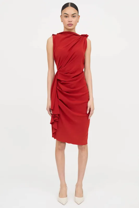 2005 Draped Midi Dress made by VSP Consignment