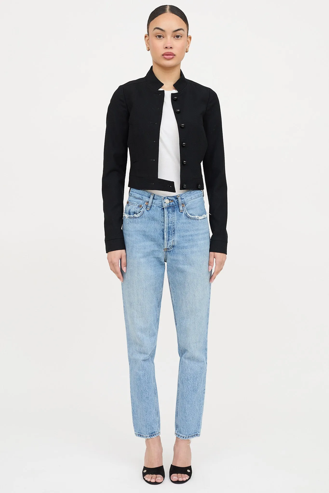 Wool Cropped Jacket sold by VSP Consignment product image thumbnail 2
