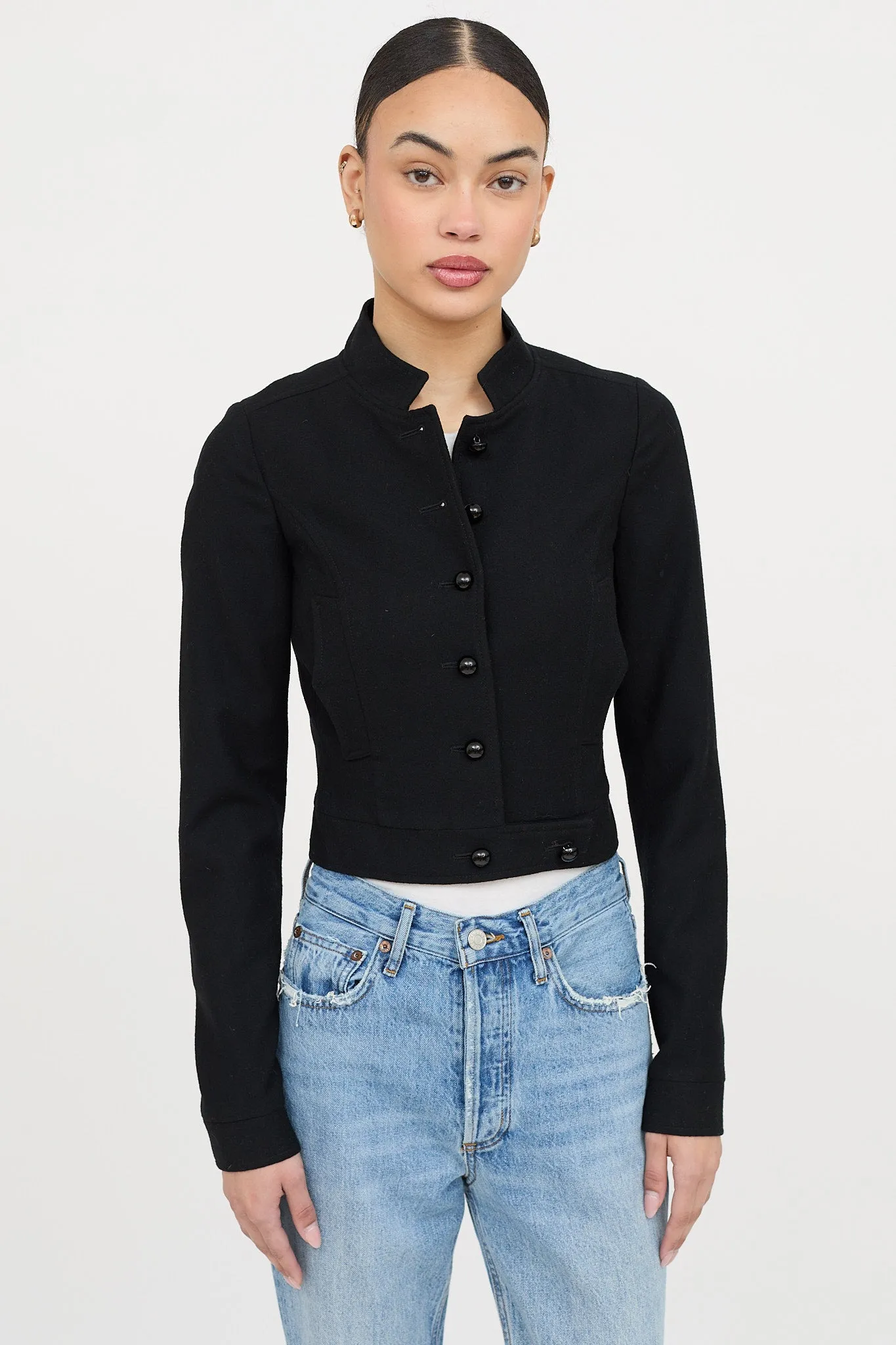 Wool Cropped Jacket sold by VSP Consignment product image thumbnail 3