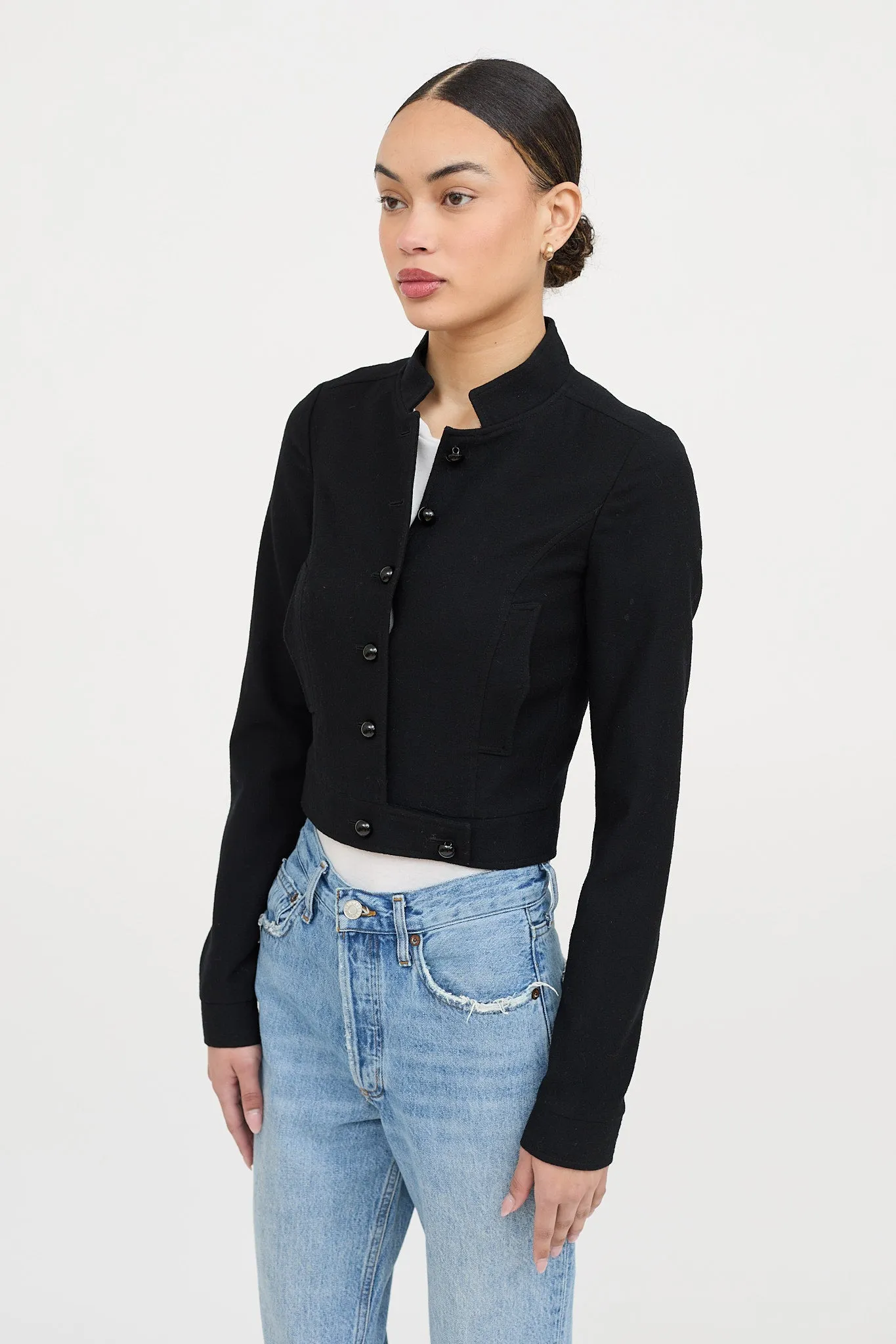 Wool Cropped Jacket sold by VSP Consignment product image thumbnail 4